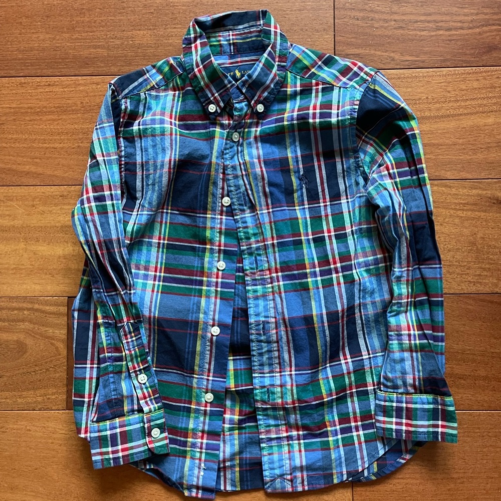 RL Boys Button Down shirt Size 6